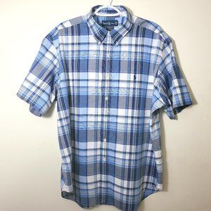 $20 OBO...Ralph Lauren Polo, Classic Fit, XL, Short Sleeve Button Up, (Blue)